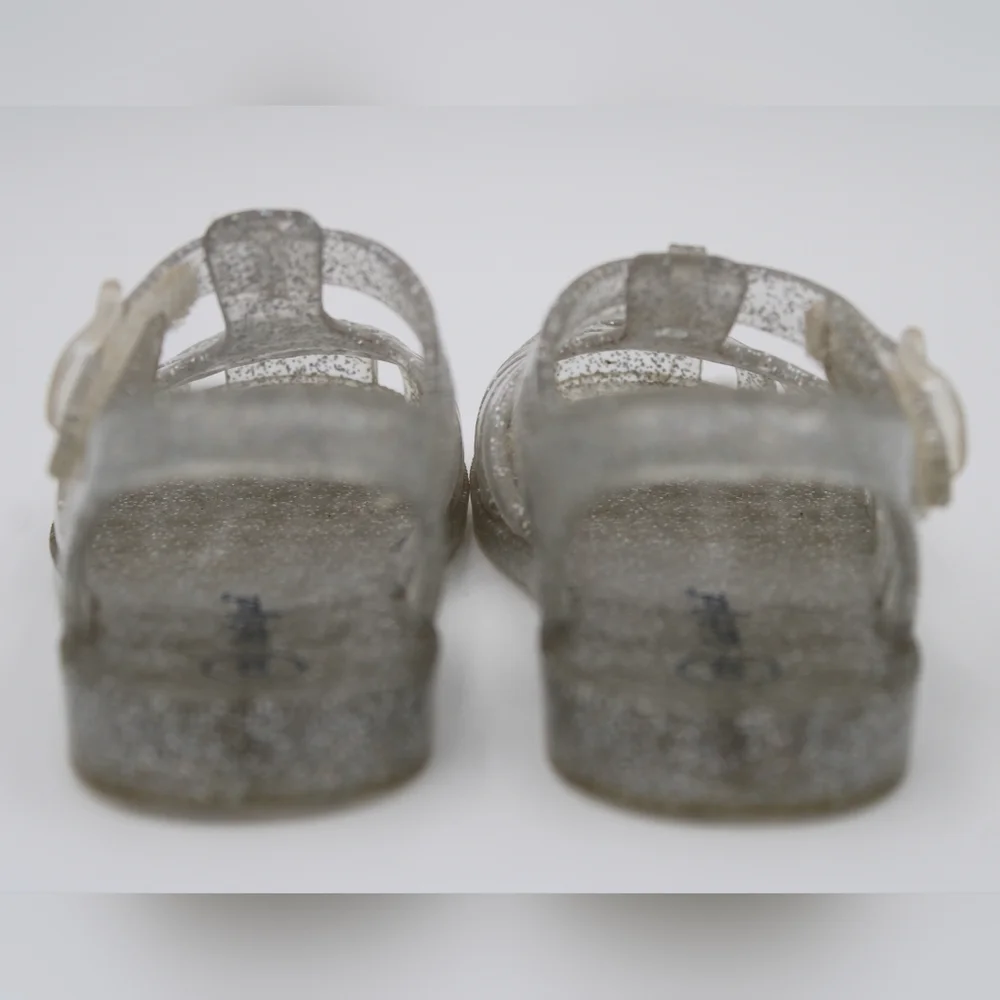 Cat & Jack Toddler Girls Glitter Jelly Sandals Size 9